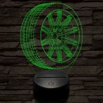 Abroncs felnivel 1 7 színű  3D led lámpa