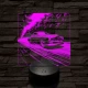 Old Timer gyöngyszem autó 7 színű valósághű 3D led lámpa