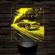 Old Timer gyöngyszem autó 7 színű valósághű 3D led lámpa