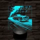 Old Timer gyöngyszem autó 7 színű valósághű 3D led lámpa