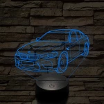 BMW M5 M60 2004 7 színű 3D led lámpa