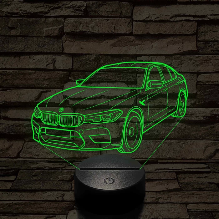 BMW M5 M60 2004 7 színű 3D led lámpa