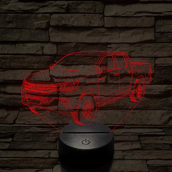 Toyota Hilux 7 színű 3D led lámpa