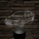 2010-es Szedán Modell 7 színű 3D led lámpa