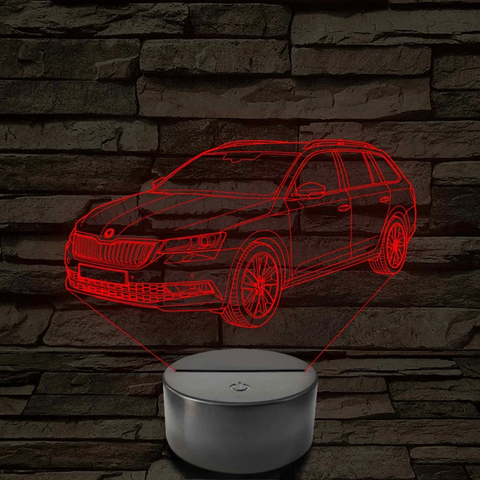 Skoda Octavia Combi LED Lámpa – Egyedi rendszámmal gravírozható