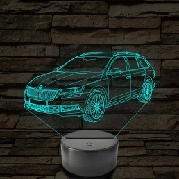 Skoda Octavia Combi LED Lámpa – Egyedi rendszámmal gravírozható
