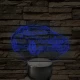 BlueEFFICIENCY Avantgarde autó - 7 színű, színváltós 3D led lámpa