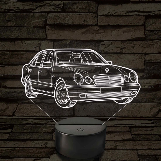 Mercedes W210 E-Class – 7 színű, színváltós 3D LED lámpa