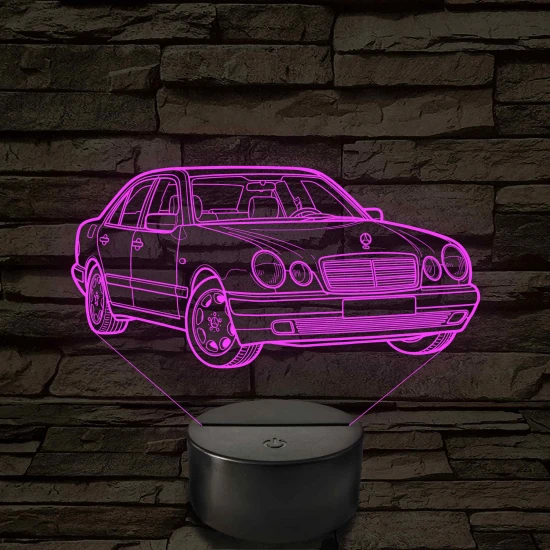 Mercedes W210 E-Class – 7 színű, színváltós 3D LED lámpa