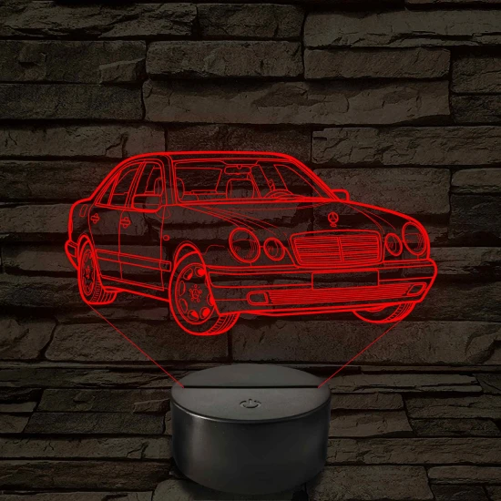 Mercedes W210 E-Class – 7 színű, színváltós 3D LED lámpa