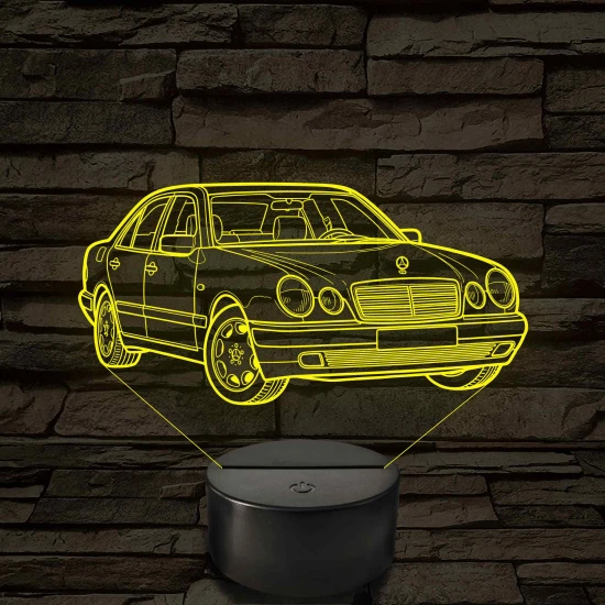 Mercedes W210 E-Class – 7 színű, színváltós 3D LED lámpa