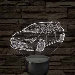 2023 Toyota Corolla – 7 színű, színváltós LED lámpa