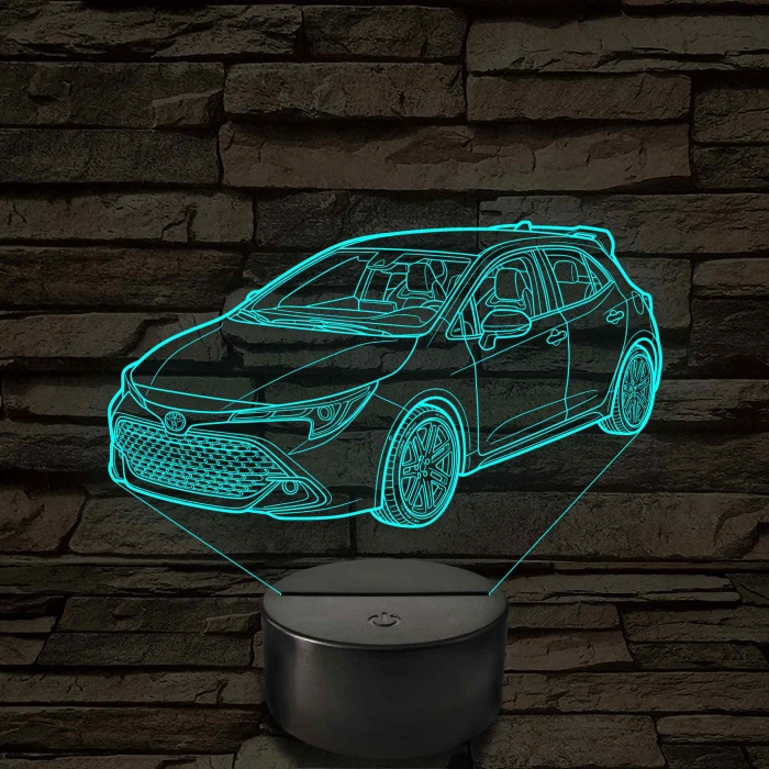2023 Toyota Corolla – 7 színű, színváltós LED lámpa
