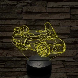 Can-Am Spyder Rt motor – 7 színű, színváltós 3D LED lámpa