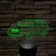 Skoda Felicia kombi 1999 – 7 színű, színváltós 3D LED lámpa