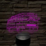 Ikarus 55 Bözsi busz – 7 színű, színváltós 3D LED lámpa