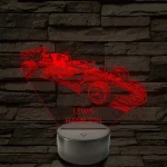 A Száguldó Legenda – Lewis Hamilton F1 7 színű, színváltós 3D LED lámpa