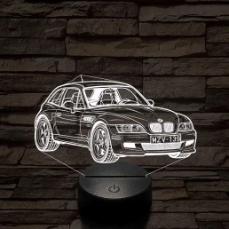 BMW Z3 Coupe – 7 színű, színváltós 3D LED lámpa