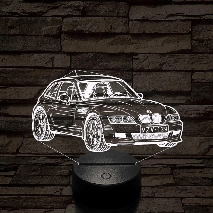 BMW Z3 Coupe – 7 színű, színváltós 3D LED lámpa