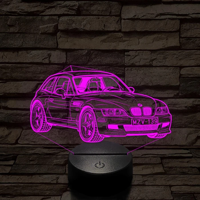 BMW Z3 Coupe – 7 színű, színváltós 3D LED lámpa