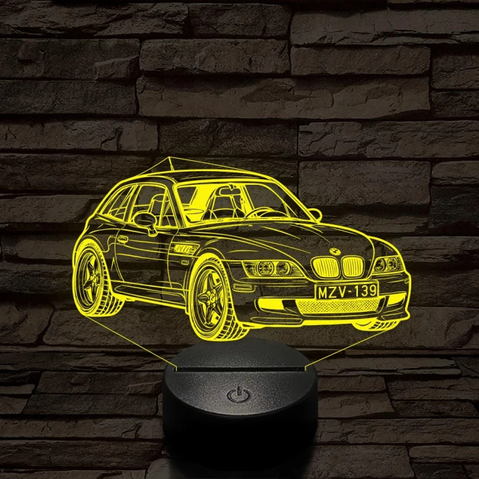 BMW Z3 Coupe – 7 színű, színváltós 3D LED lámpa