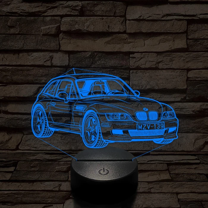 BMW Z3 Coupe – 7 színű, színváltós 3D LED lámpa