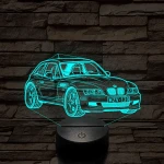 BMW Z3 Coupe – 7 színű, színváltós 3D LED lámpa