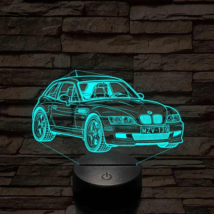 BMW Z3 Coupe – 7 színű, színváltós 3D LED lámpa