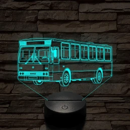 DAC 112 UDM busz – 7 színű, színváltós 3D LED lámpa