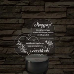 Nagypapi - 7 színű, színváltós 3D led lámpa
