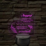Nagypapi - 7 színű, színváltós 3D led lámpa