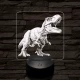 A zsarnokgyík ordítása 7 színű valósághű 3D led lámpa