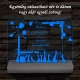 Kalapfeldobós diplomaosztó személyre szabott fa talppal 7 színű 3D led lámpa