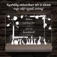 Kalapfeldobós diplomaosztó személyre szabott fa talppal 7 színű 3D led lámpa