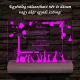 Kalapfeldobós diplomaosztó személyre szabott fa talppal 7 színű 3D led lámpa