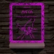 Anyák napja személyre szabott fatalppal 7 színű 3D led lámpa