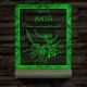 Anyák napja személyre szabott fatalppal 7 színű 3D led lámpa