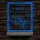 Anyák napja személyre szabott fatalppal 7 színű 3D led lámpa