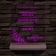 Házassági évforduló fatalpas 7 színű 3D led lámpa