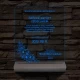 Házassági évforduló fatalpas 7 színű 3D led lámpa