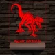 Indoraptor egyedi névbeírós személyre szabott fatalppal 7 színű 3D led lámpa