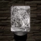 Hasznos karácsonyi ajándék nőknek 7 színű 3D led lámpa