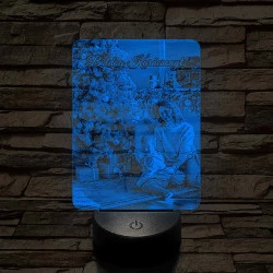 Hasznos karácsonyi ajándék nőknek 7 színű 3D led lámpa