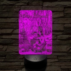 Karácsonyi ajándék férfiaknak 7 színű 3D led lámpa