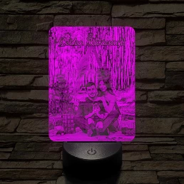 Karácsonyi ajándék férfiaknak 7 színű 3D led lámpa