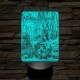 Karácsonyi ajándék férfiaknak 7 színű 3D led lámpa