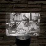 Kedves születésnapi ajándék nőknek és férfiaknak 7 színű 3D led lámpa