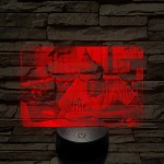Kedves születésnapi ajándék nőknek és férfiaknak 7 színű 3D led lámpa