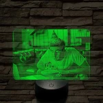 Kedves születésnapi ajándék nőknek és férfiaknak 7 színű 3D led lámpa