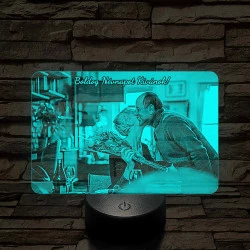 Névnapi meglepetés nőknek és férfiaknak 7 színű 3D led lámpa